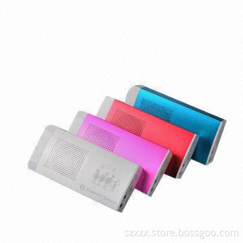 Bluetooth stereo mini speaker with power bank, portable